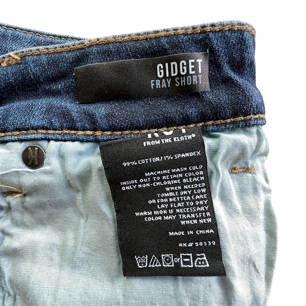 KUT FROM THE KLOTH | NWOT GIDGET FRAY MID-RISE DENIM SHORTS | 6 - Picture 7 of 9